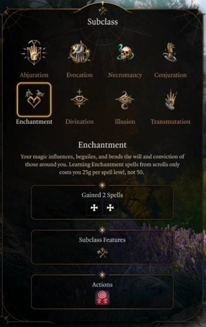 Subclass Enchantment