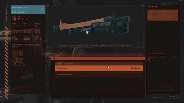 Weapon Mods - Long Barrel